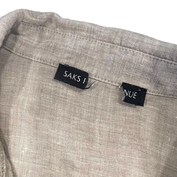 3 for $30! Saks fifth avenue grey button down shirt - Picture 3 of 9